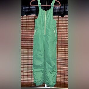 Kids Snow Bibs, size Large, mint green, only used once